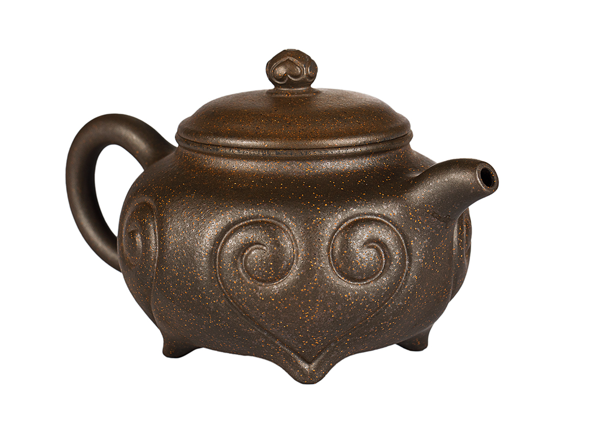 Чайник # 52001, дровяной обжиг/исинская глина, ручная работа, 216 мл.