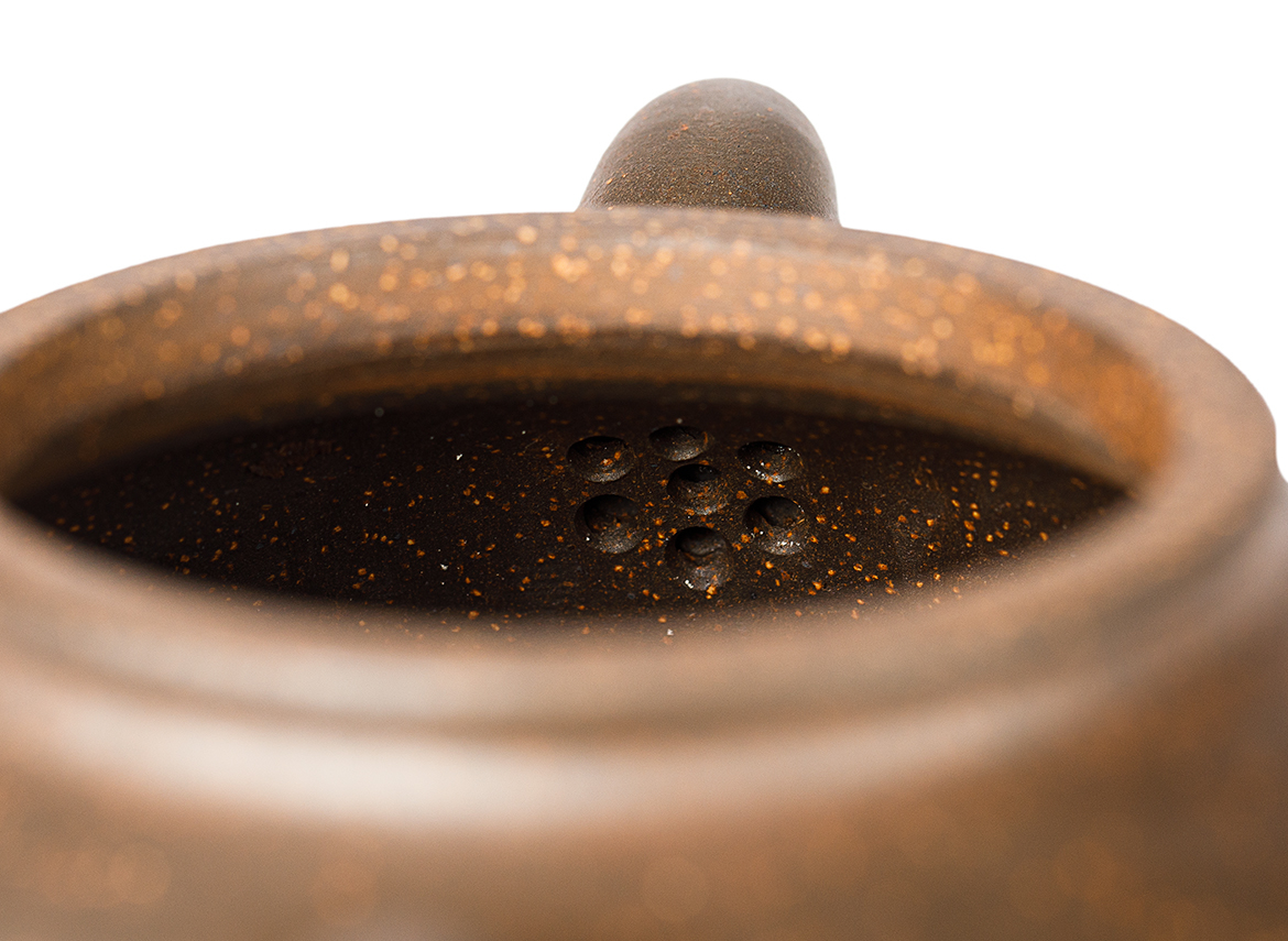 Чайник # 52001, дровяной обжиг/исинская глина, ручная работа, 216 мл.