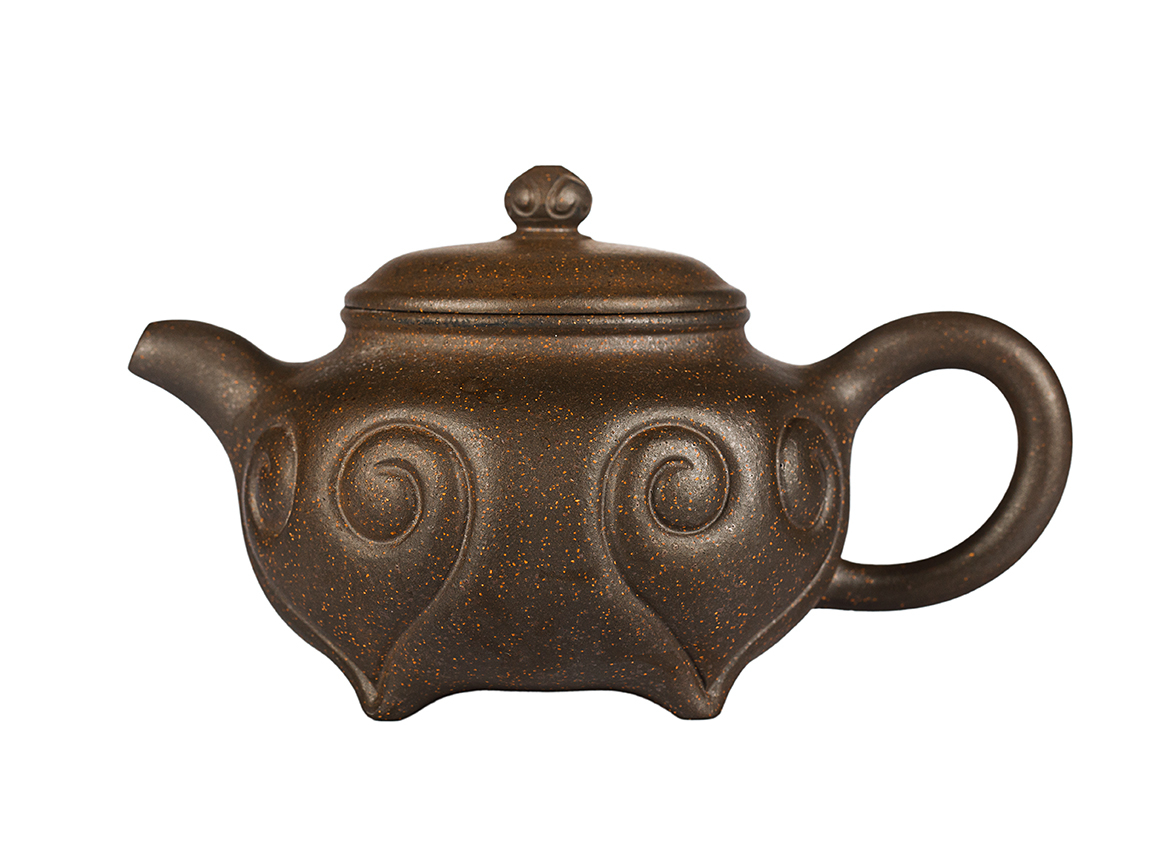 Чайник # 52001, дровяной обжиг/исинская глина, ручная работа, 216 мл.