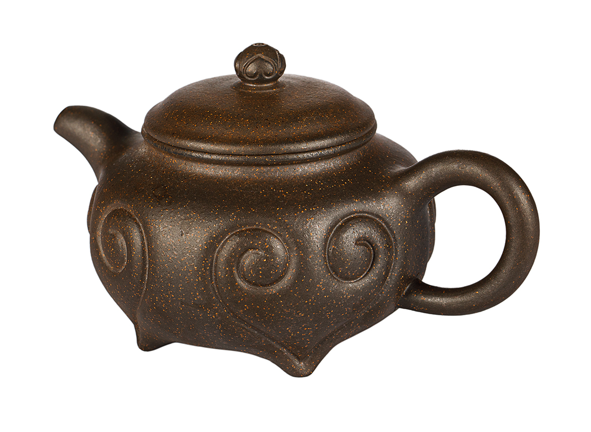 Чайник # 52001, дровяной обжиг/исинская глина, ручная работа, 216 мл.