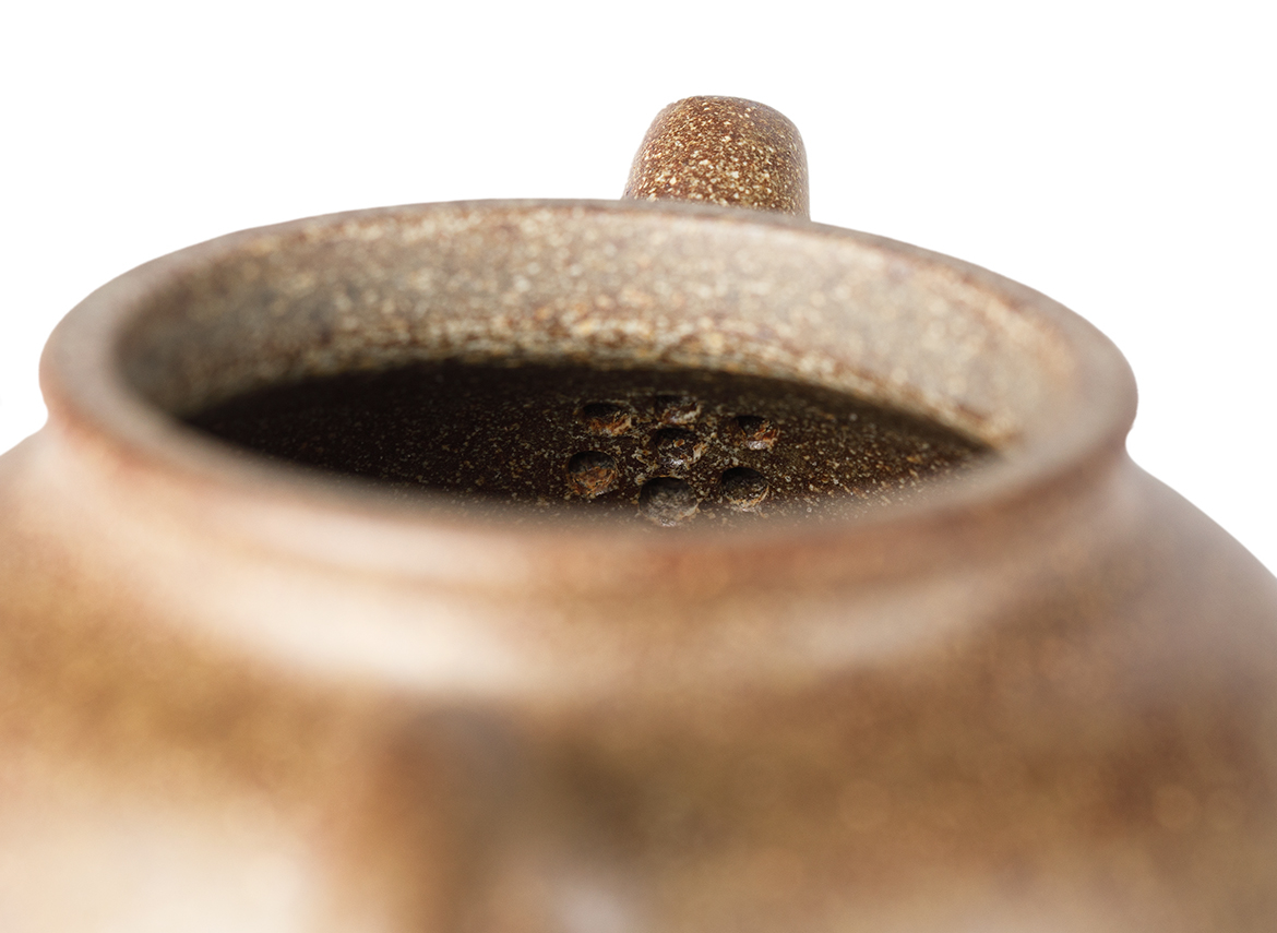 Чайник # 52002, дровяной обжиг/исинская глина, ручная работа, 130 мл.