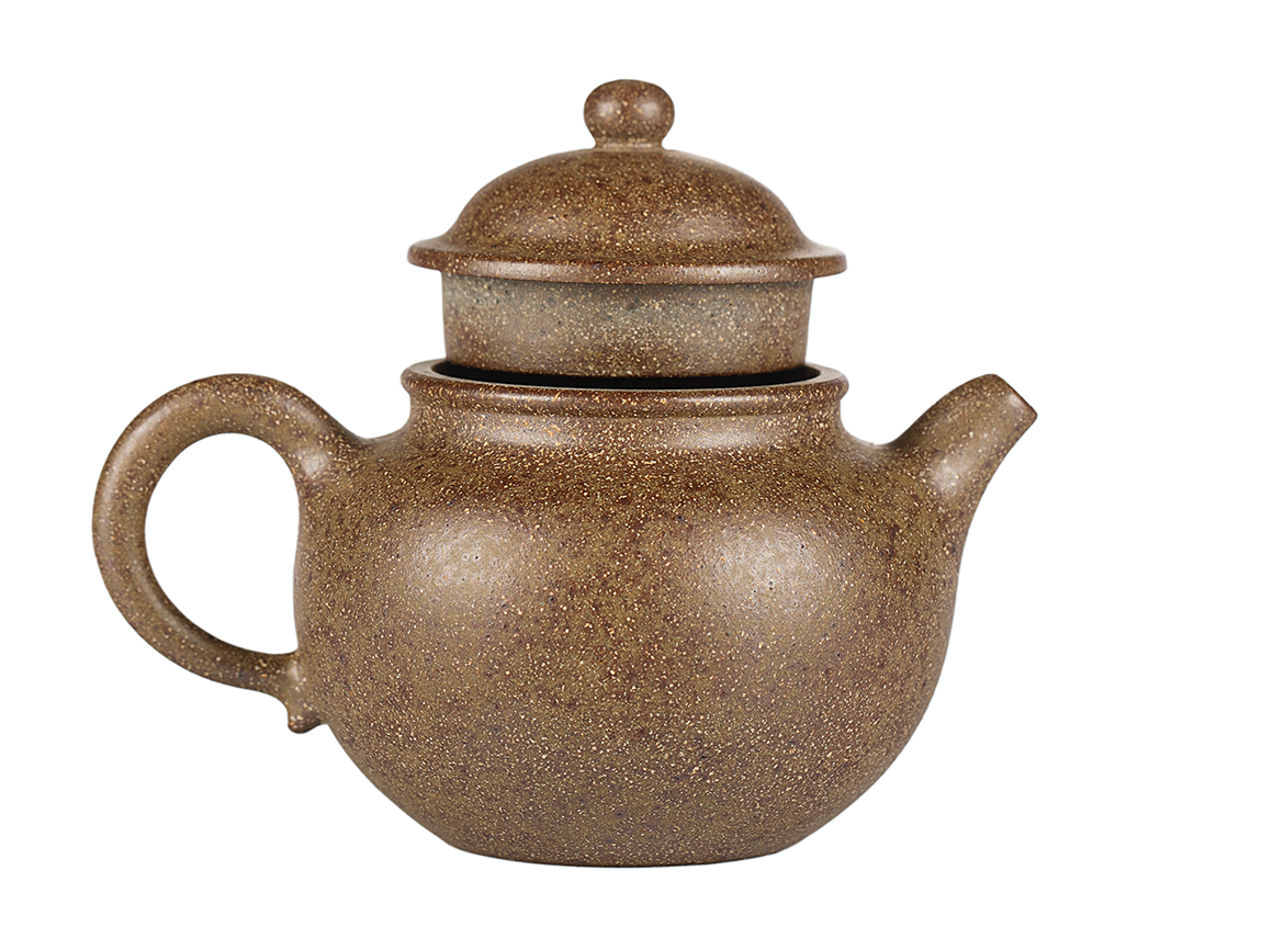Чайник # 52002, дровяной обжиг/исинская глина, ручная работа, 130 мл.