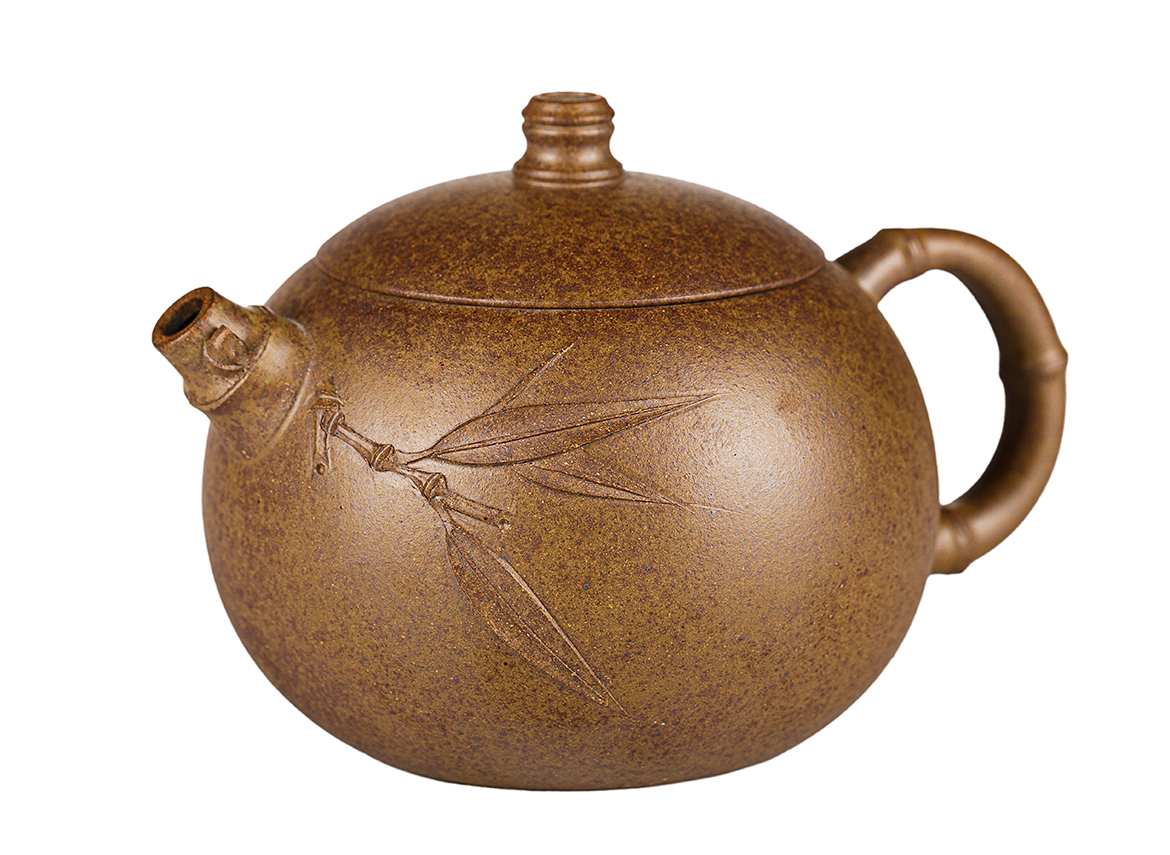 Чайник # 52004, дровяной обжиг/исинская глина, ручная работа, 260 мл.
