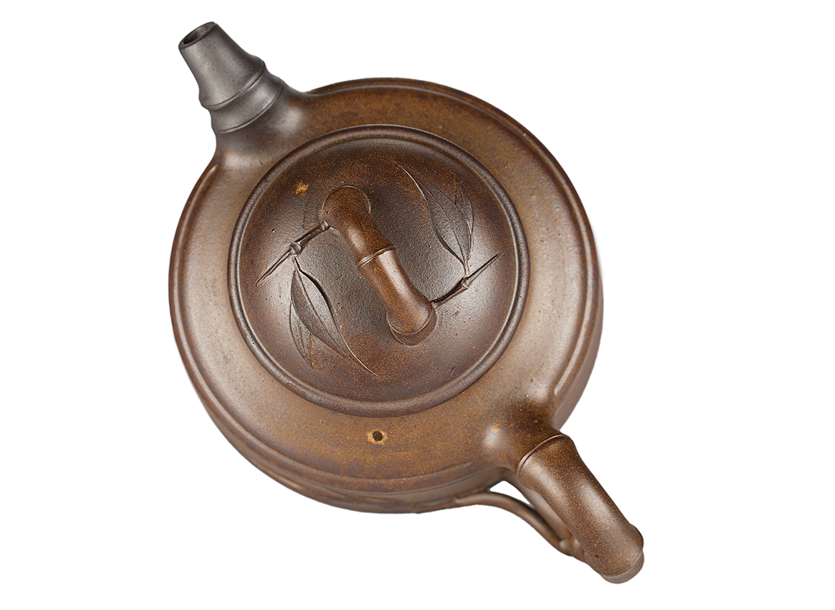 Чайник # 52005, дровяной обжиг/исинская глина, ручная работа, 360 мл.