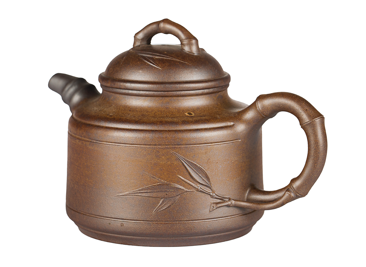 Чайник # 52005, дровяной обжиг/исинская глина, ручная работа, 360 мл.