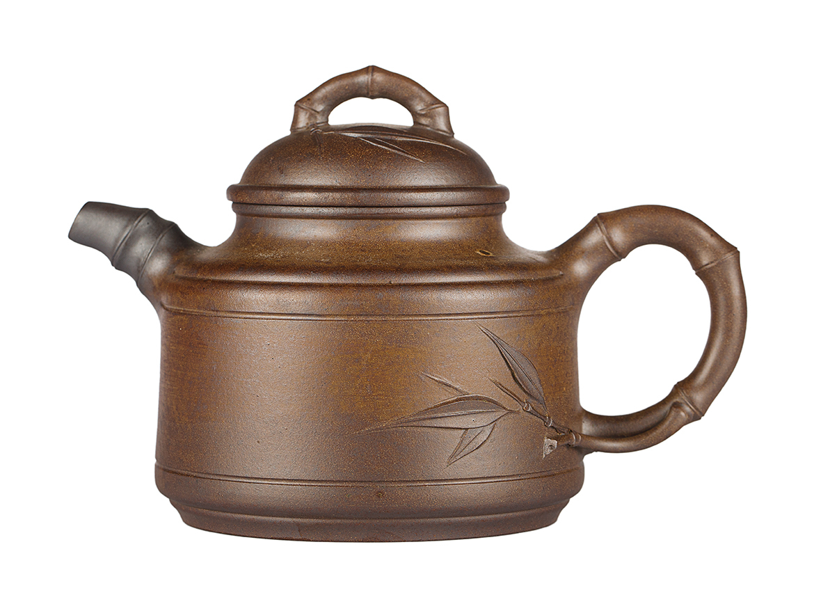 Чайник # 52005, дровяной обжиг/исинская глина, ручная работа, 360 мл.