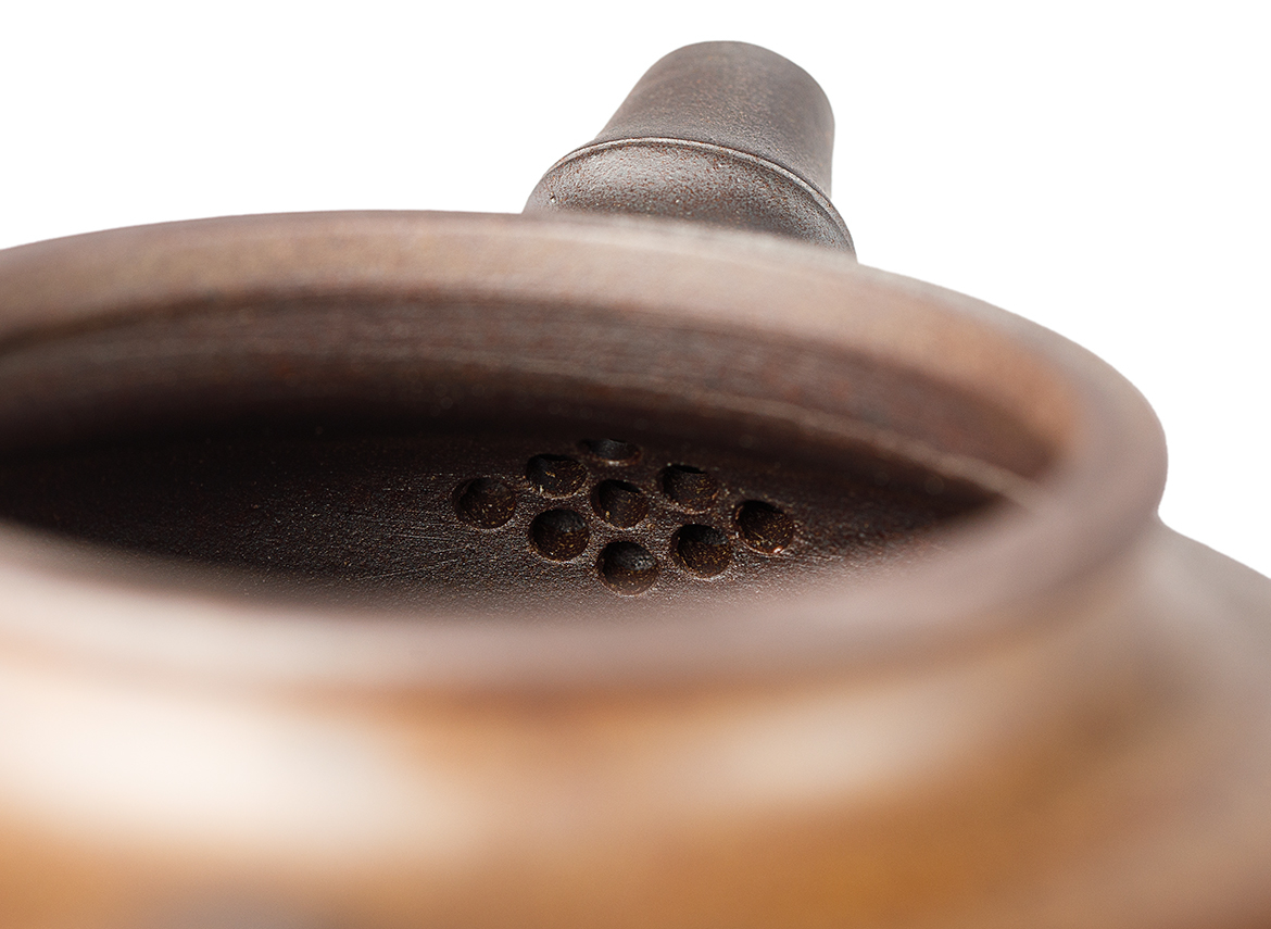 Чайник # 52005, дровяной обжиг/исинская глина, ручная работа, 360 мл.