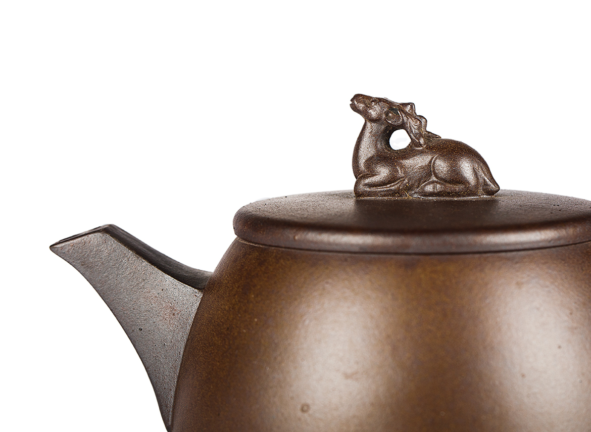Чайник # 52006, дровяной обжиг/исинская глина, ручная работа, 190 мл.