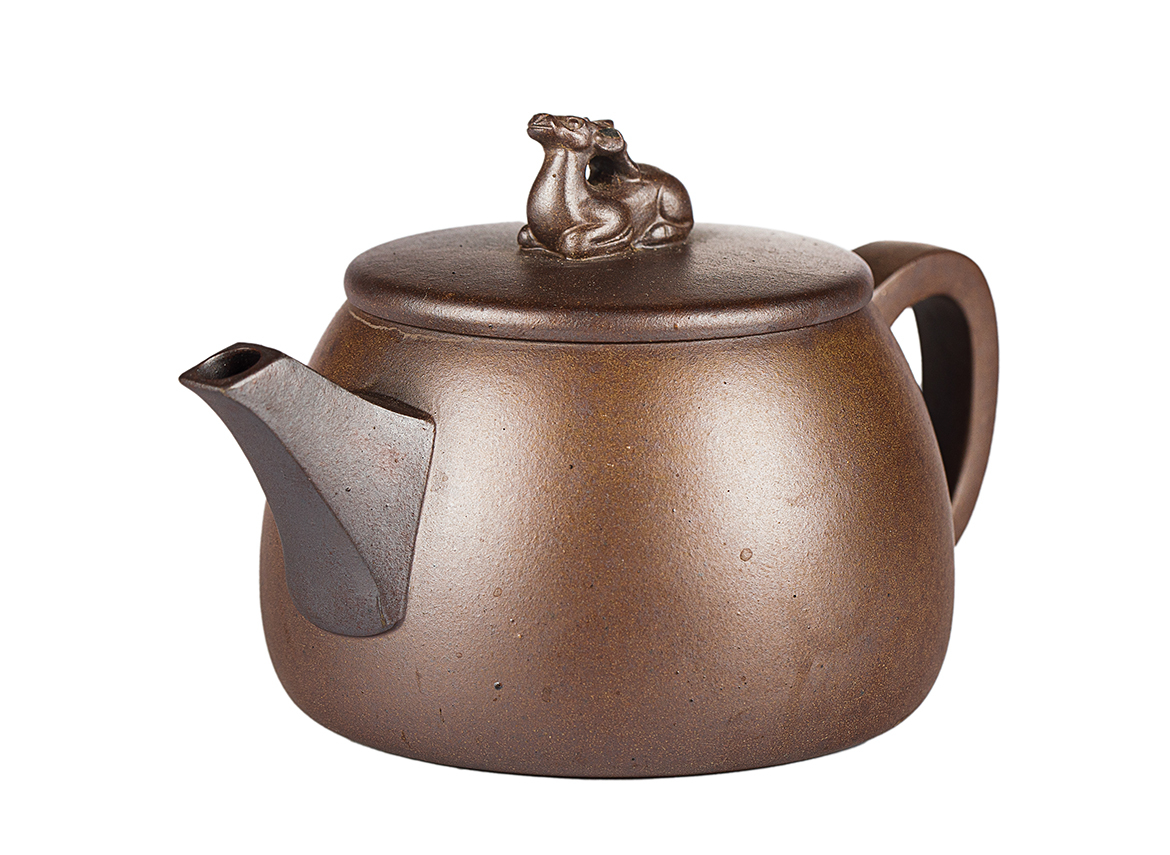 Чайник # 52006, дровяной обжиг/исинская глина, ручная работа, 190 мл.