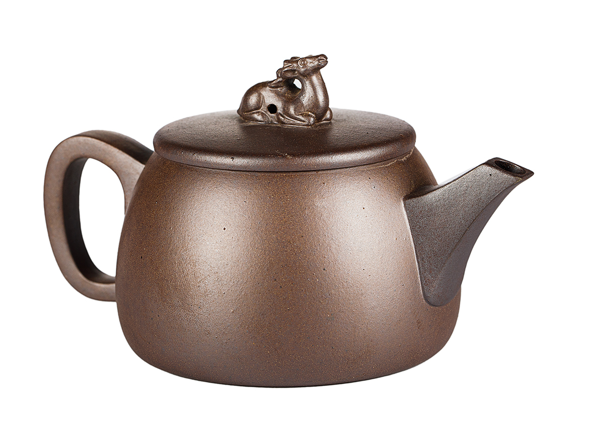 Чайник # 52006, дровяной обжиг/исинская глина, ручная работа, 190 мл.
