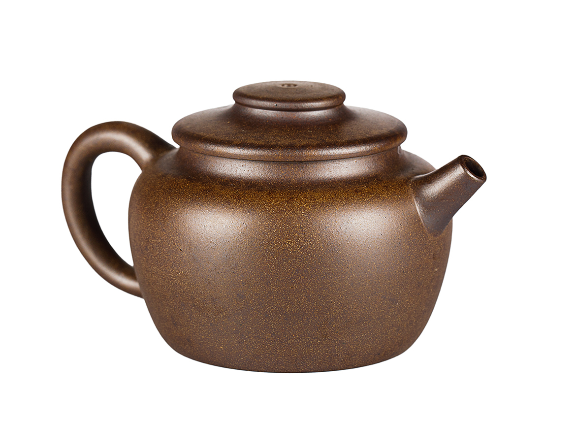 Чайник # 52007, дровяной обжиг/исинская глина, ручная работа, 185 мл.
