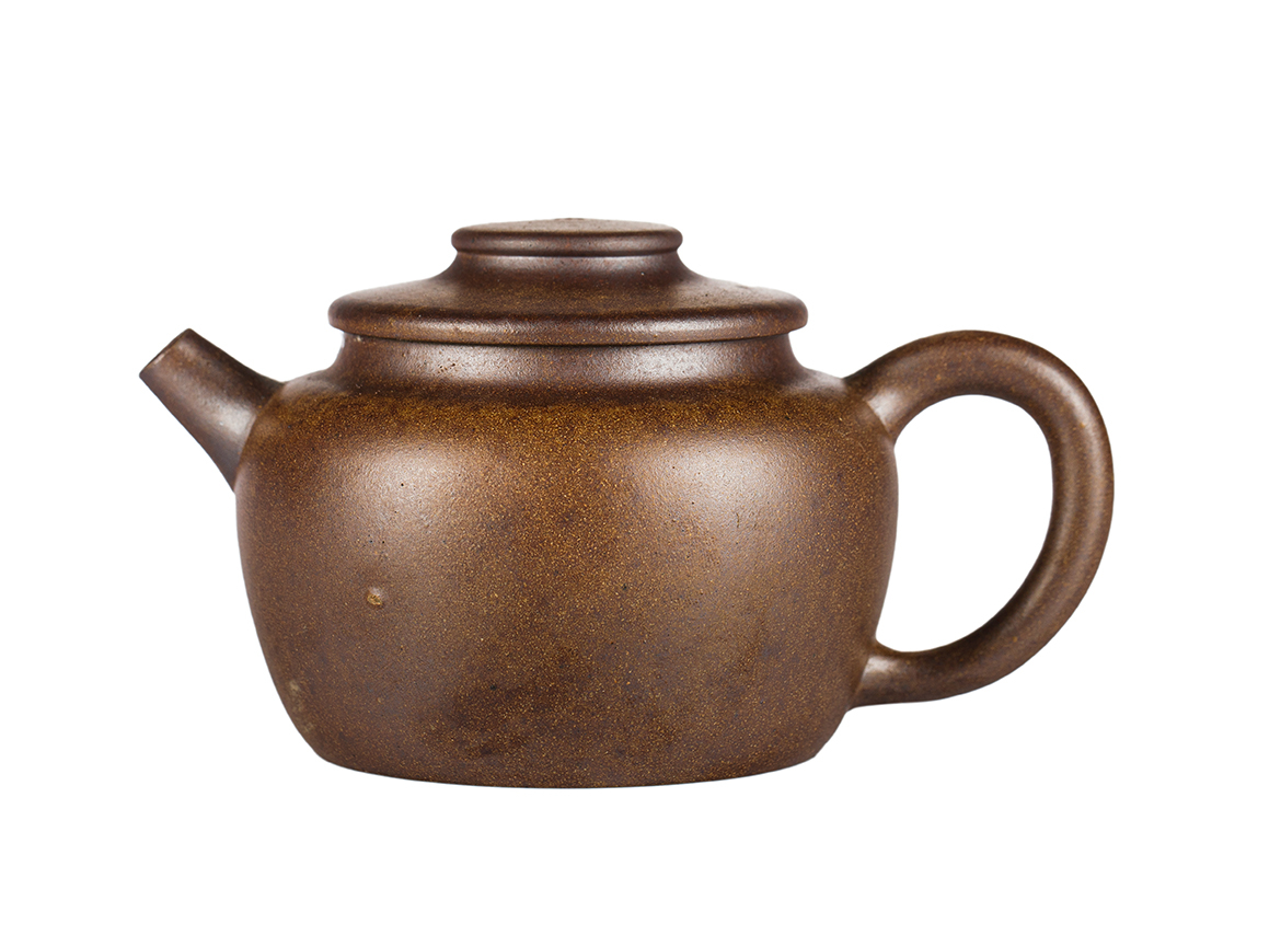Чайник # 52007, дровяной обжиг/исинская глина, ручная работа, 185 мл.
