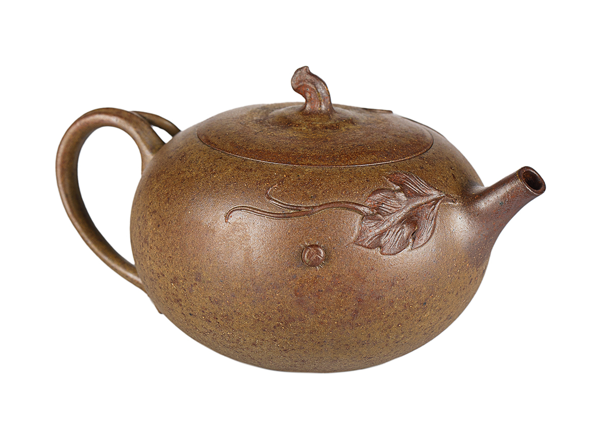 Чайник # 52008, дровяной обжиг/исинская глина, ручная работа, 150 мл.