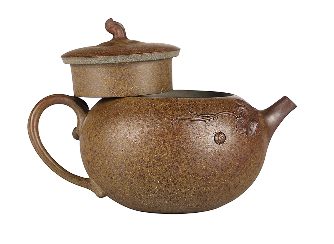 Чайник # 52008, дровяной обжиг/исинская глина, ручная работа, 150 мл.
