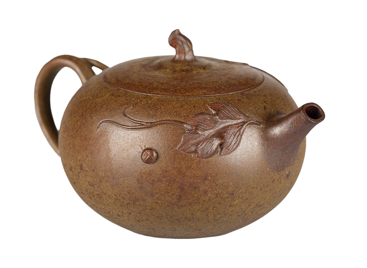 Чайник # 52008, дровяной обжиг/исинская глина, ручная работа, 150 мл.