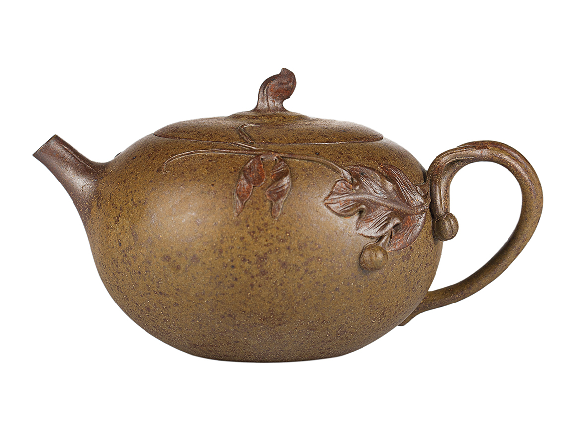 Чайник # 52008, дровяной обжиг/исинская глина, ручная работа, 150 мл.