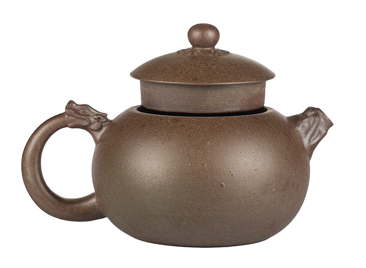 Чайник # 52009, дровяной обжиг/исинская глина, ручная работа, 250 мл.