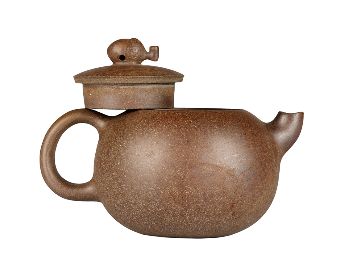 Чайник # 52011, дровяной обжиг/исинская глина, ручная работа, 180 мл.