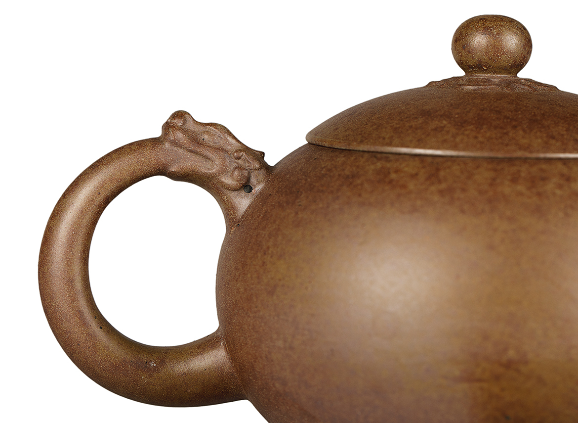 Чайник # 52012, дровяной обжиг/исинская глина, ручная работа, 254 мл.