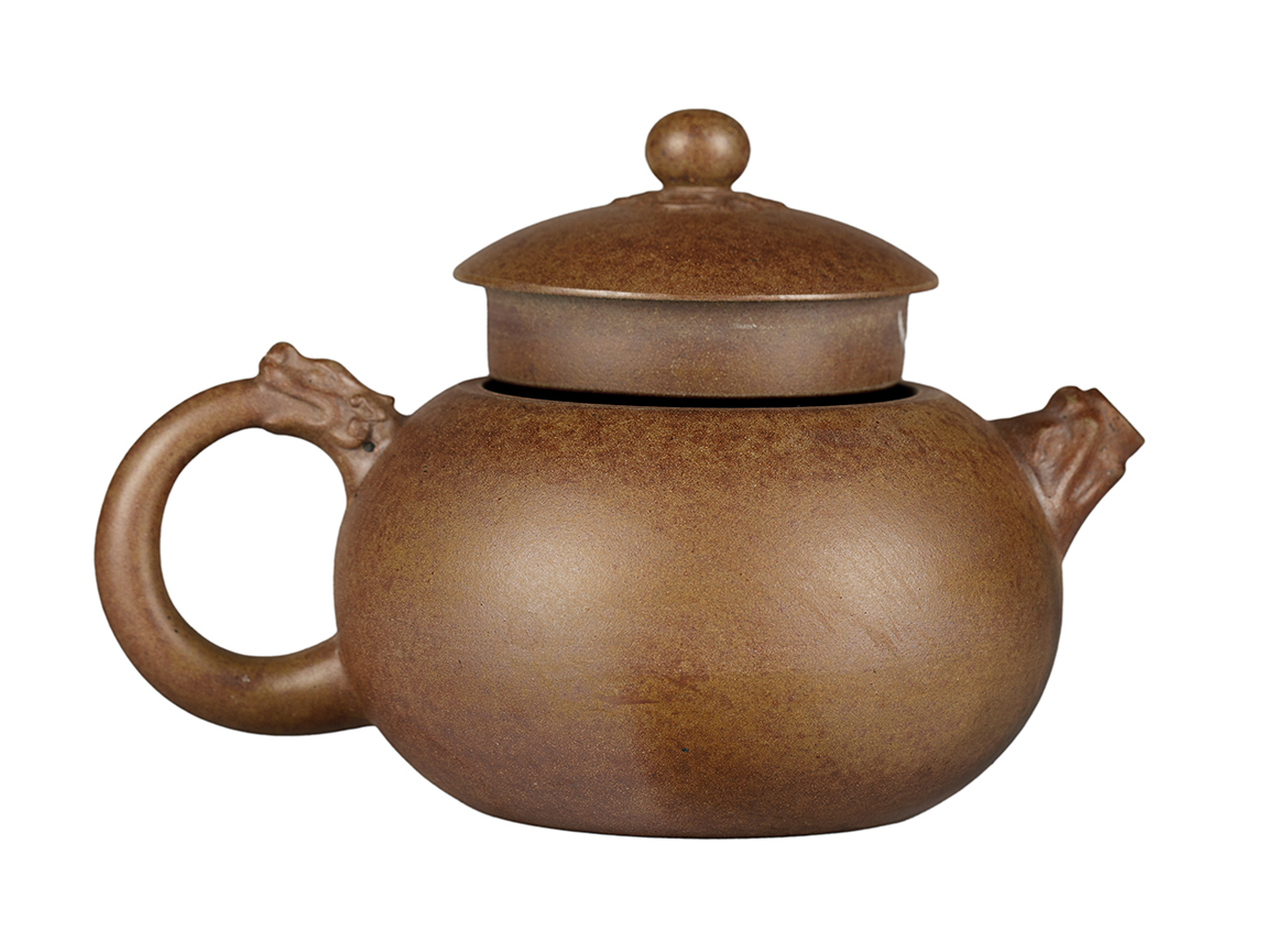 Чайник # 52012, дровяной обжиг/исинская глина, ручная работа, 254 мл.