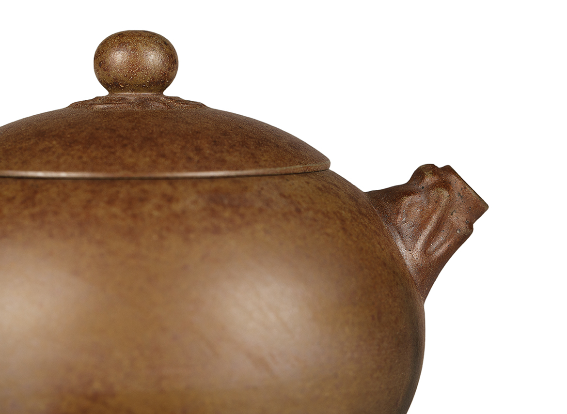 Чайник # 52012, дровяной обжиг/исинская глина, ручная работа, 254 мл.