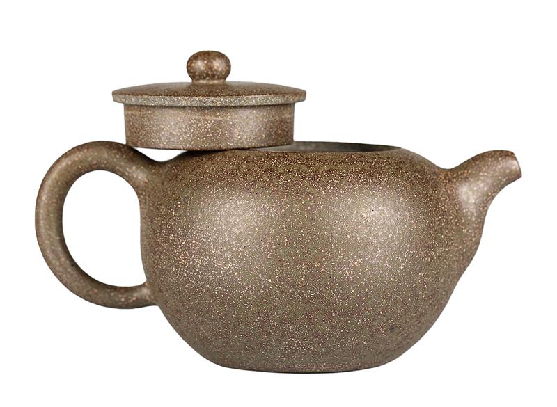 Чайник # 52013, дровяной обжиг/исинская глина, ручная работа, 140 мл.