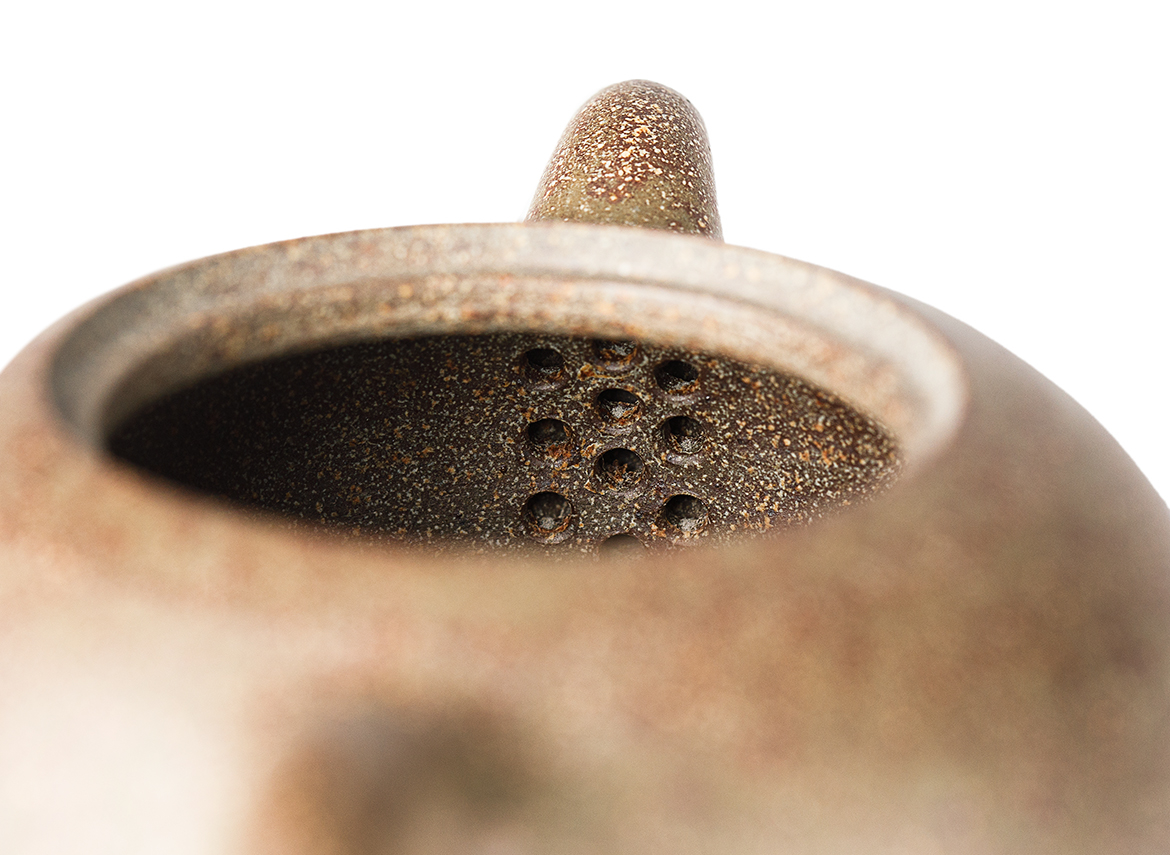 Чайник # 52013, дровяной обжиг/исинская глина, ручная работа, 140 мл.