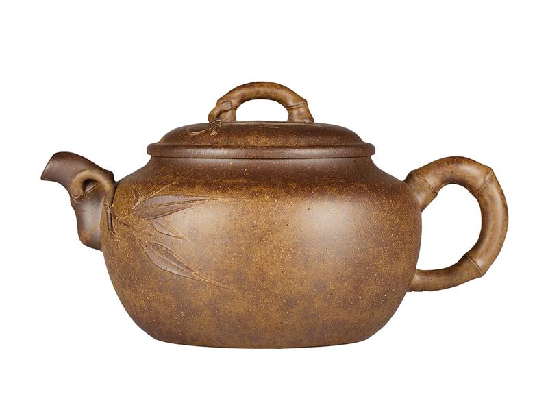 Чайник # 52015, дровяной обжиг/исинская глина, ручная работа, 290 мл.