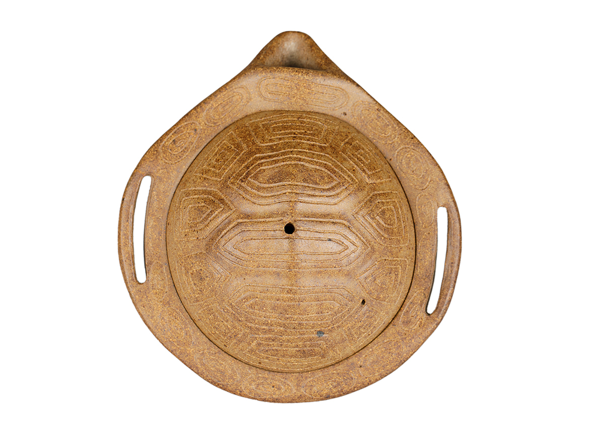 Чайник # 52016, дровяной обжиг/исинская глина, ручная работа, 120 мл.