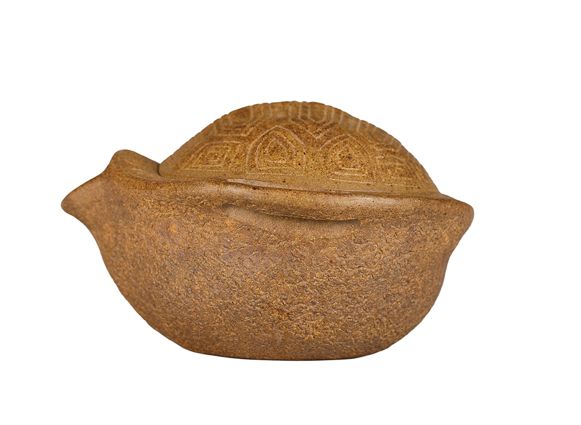 Чайник # 52016, дровяной обжиг/исинская глина, ручная работа, 120 мл.