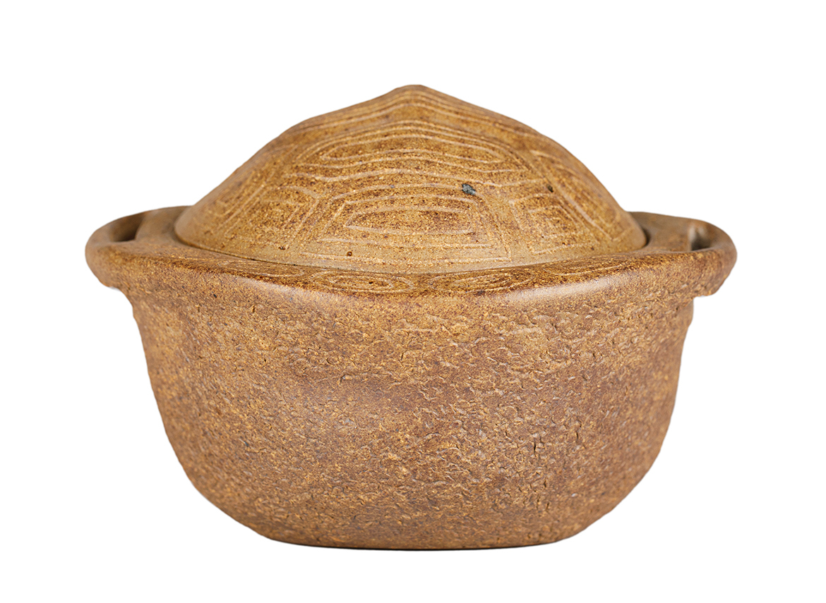 Чайник # 52016, дровяной обжиг/исинская глина, ручная работа, 120 мл.