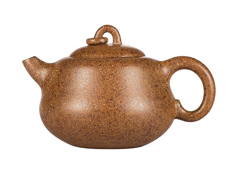 Чайник # 52026,  дровяной обжиг/исинская глина, ручная работа, 102 мл.