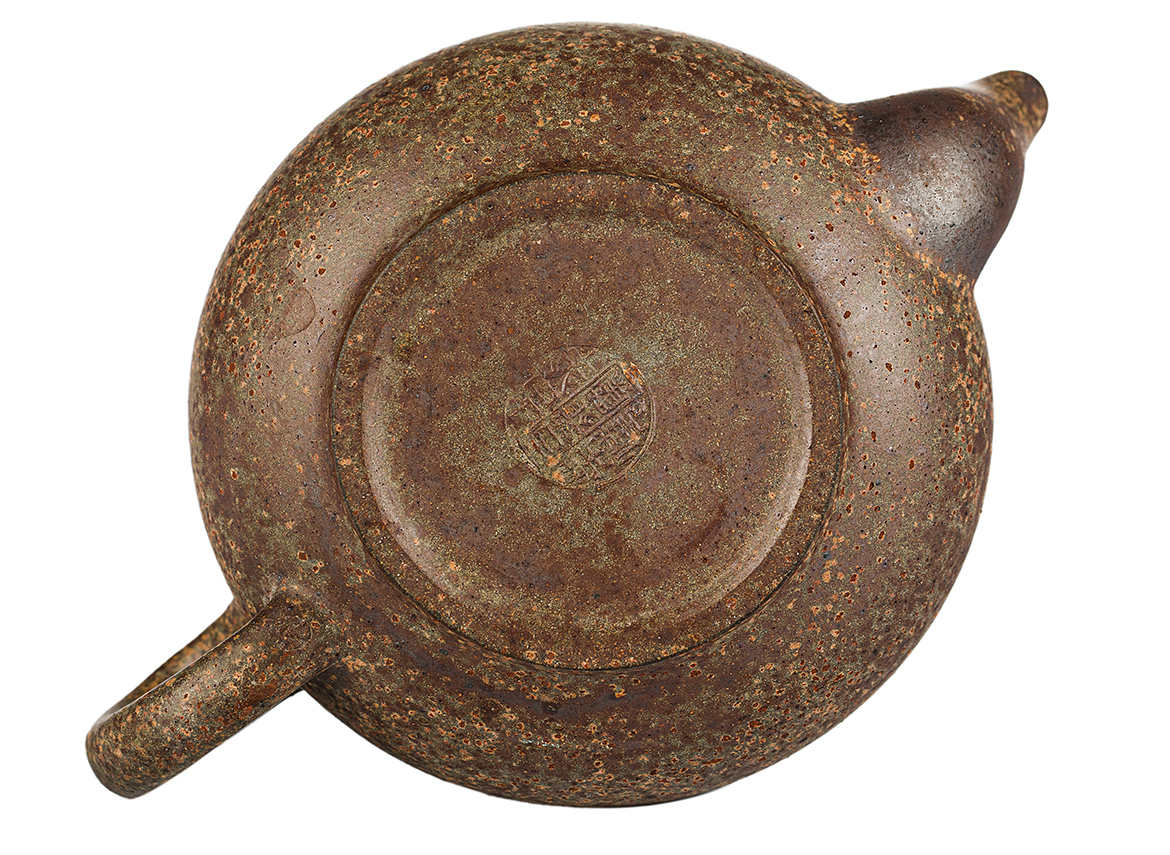 Чайник # 52027, дровяной обжиг/исинская глина, ручная работа, 220 мл.