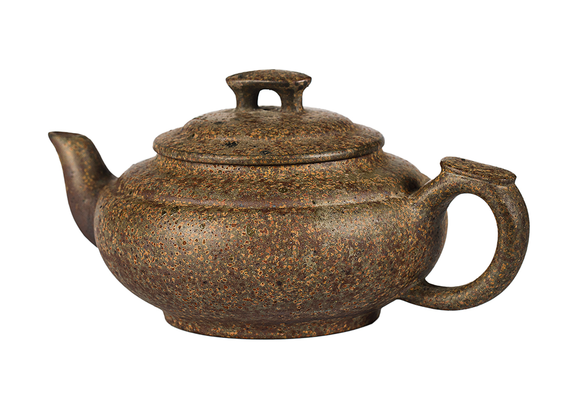 Чайник # 52027, дровяной обжиг/исинская глина, ручная работа, 220 мл.