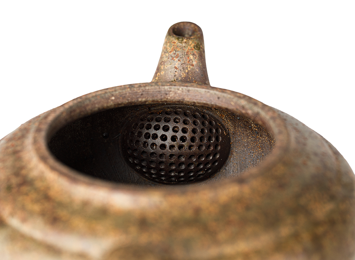 Чайник # 52027, дровяной обжиг/исинская глина, ручная работа, 220 мл.