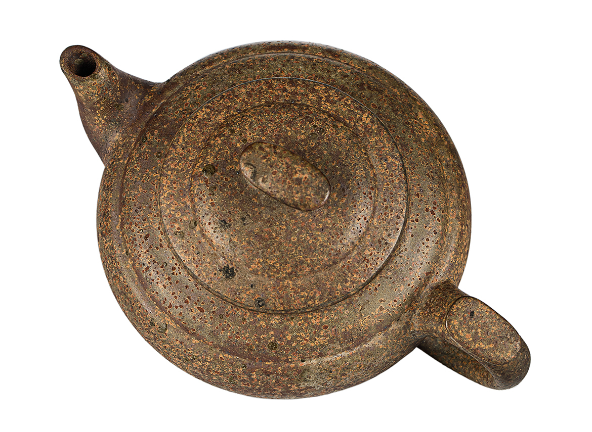 Чайник # 52027, дровяной обжиг/исинская глина, ручная работа, 220 мл.