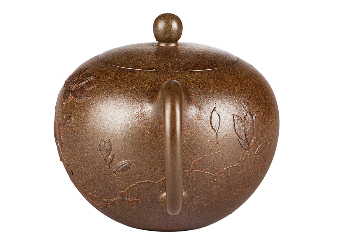 Чайник # 52028, дровяной обжиг/исинская глина, ручная работа, 225 мл.