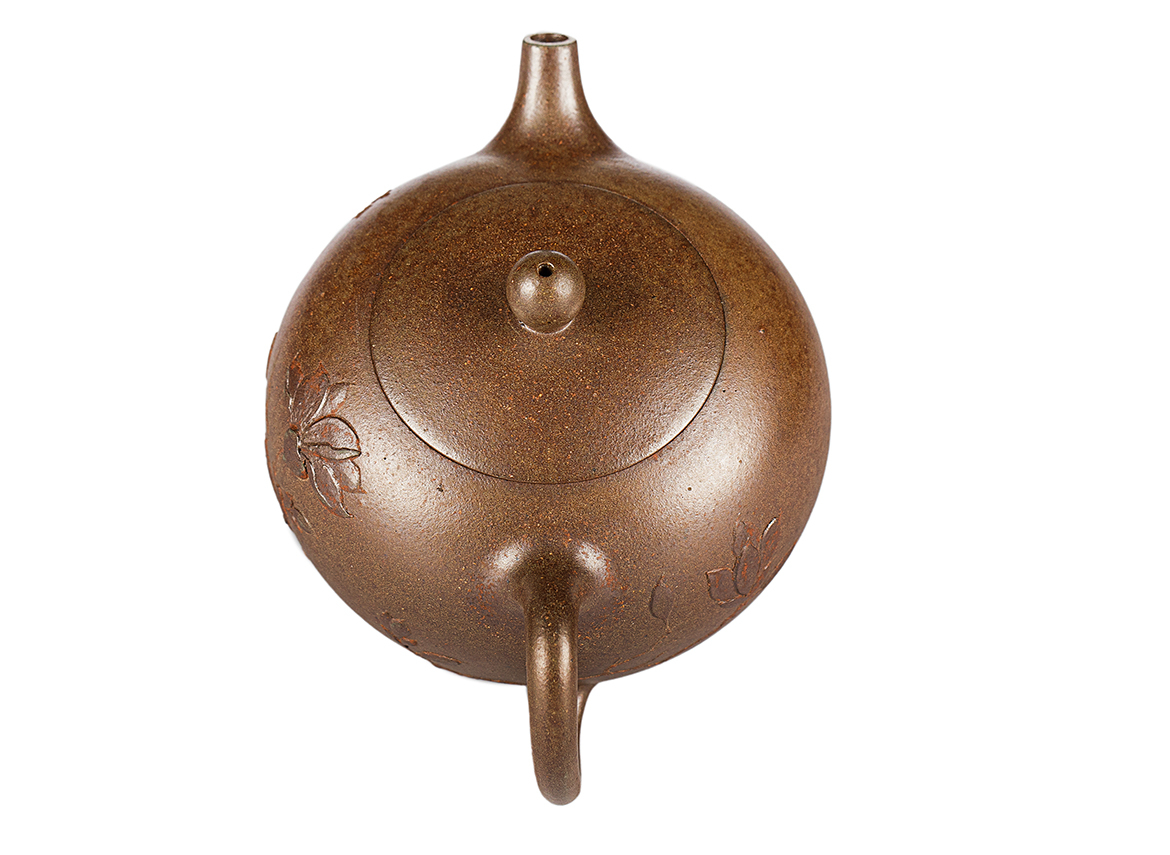 Чайник # 52028, дровяной обжиг/исинская глина, ручная работа, 225 мл.