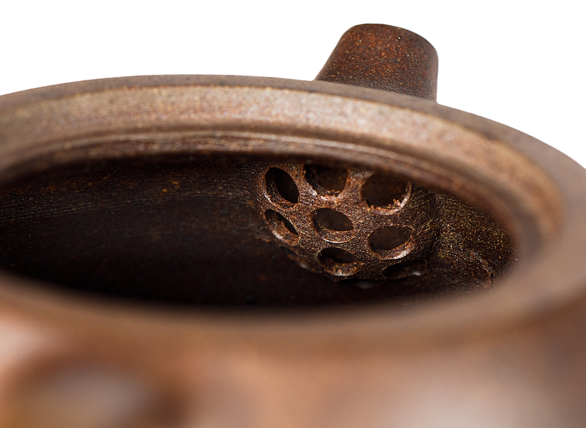 Чайник # 52030, дровяной обжиг/исинская глина, ручная работа, 260 мл.