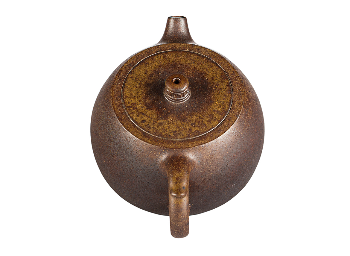 Чайник # 52030, дровяной обжиг/исинская глина, ручная работа, 260 мл.