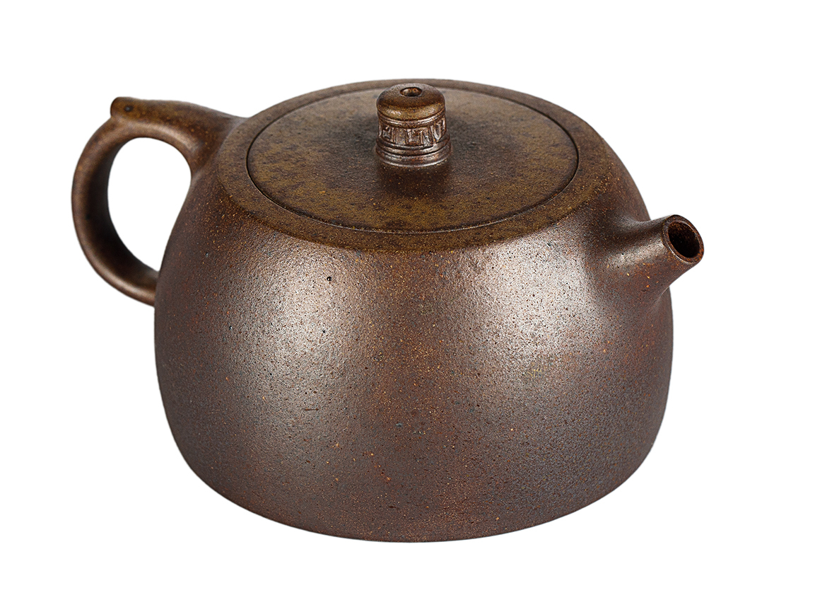 Чайник # 52030, дровяной обжиг/исинская глина, ручная работа, 260 мл.