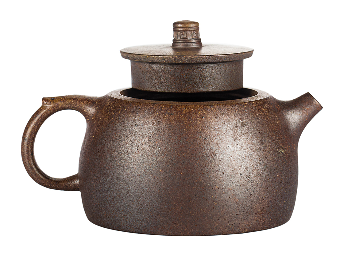Чайник # 52030, дровяной обжиг/исинская глина, ручная работа, 260 мл.
