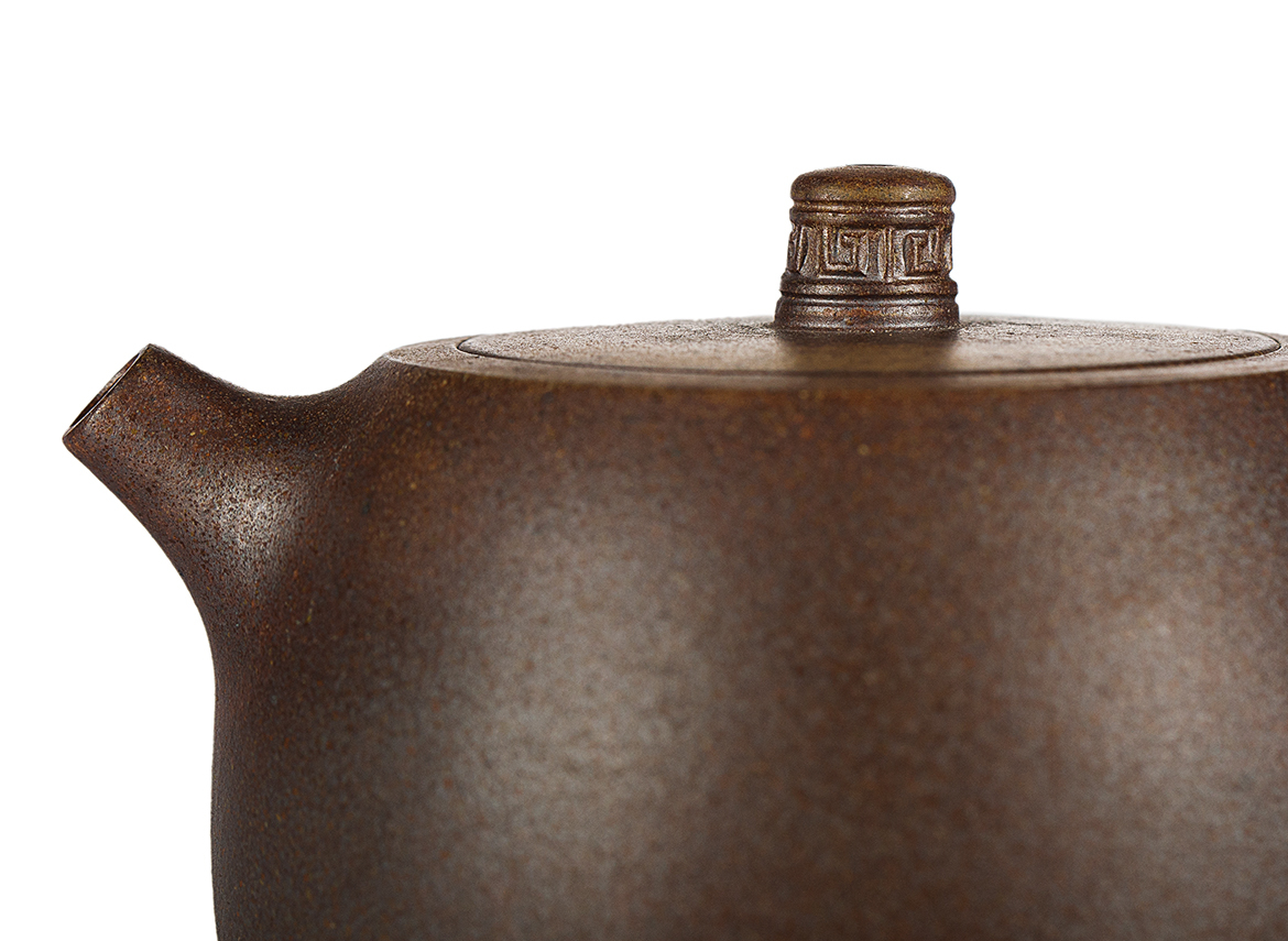 Чайник # 52030, дровяной обжиг/исинская глина, ручная работа, 260 мл.