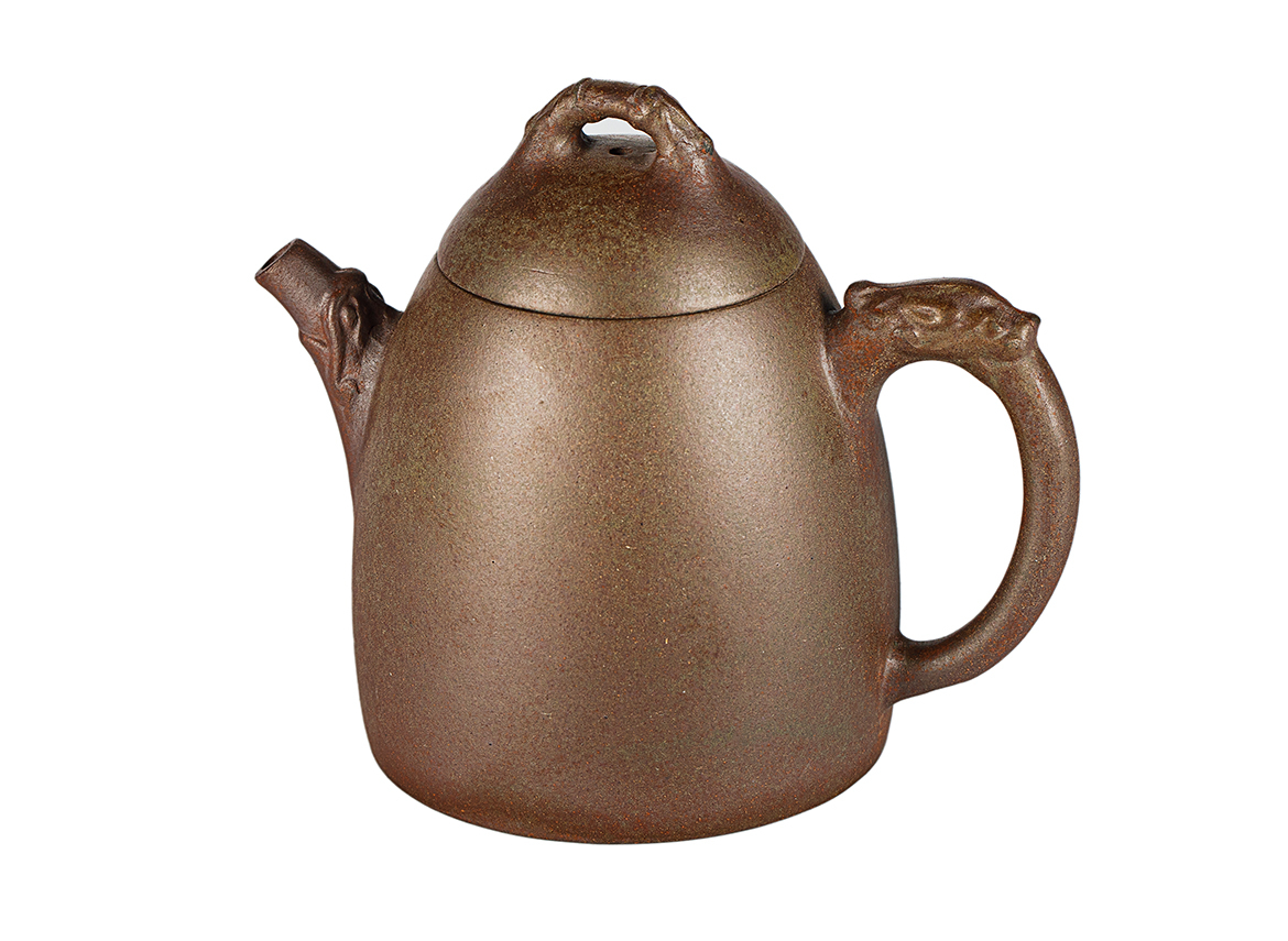 Чайник # 52032, дровяной обжиг/исинская глина, ручная работа, 180 мл.