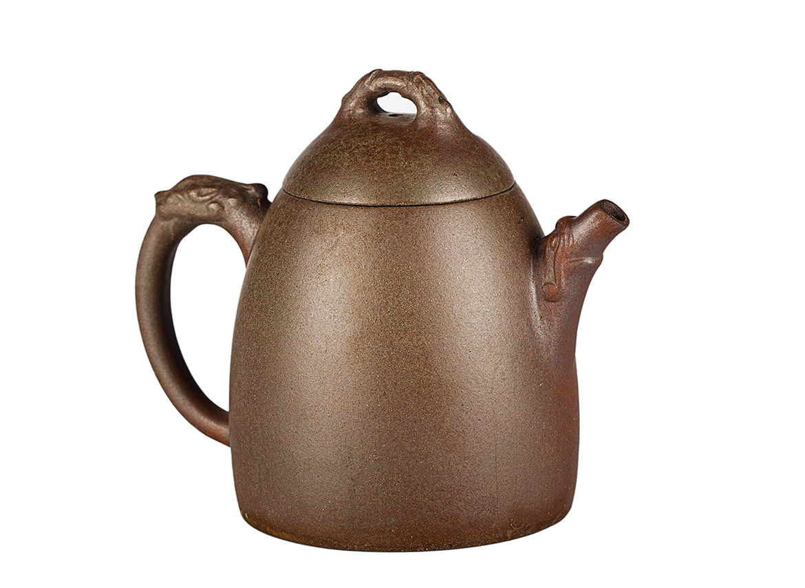 Чайник # 52032, дровяной обжиг/исинская глина, ручная работа, 180 мл.