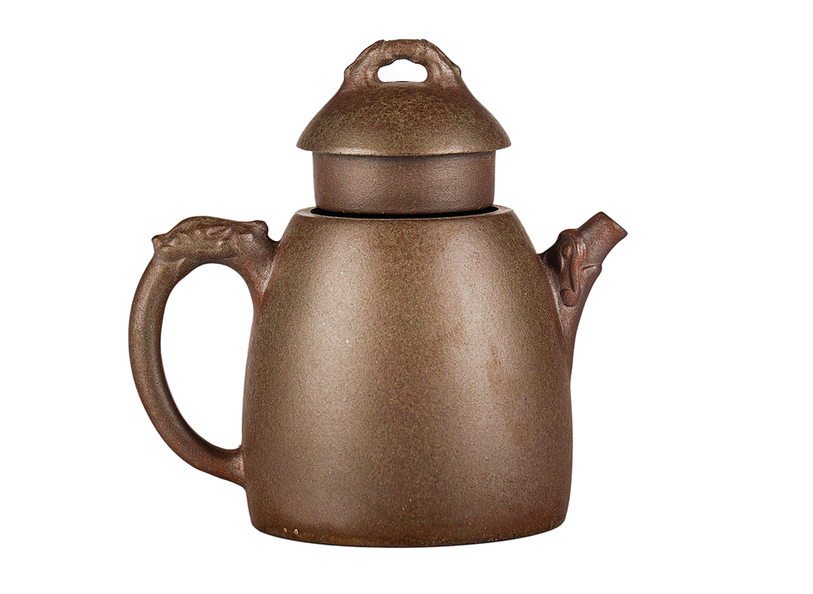 Чайник # 52032, дровяной обжиг/исинская глина, ручная работа, 180 мл.