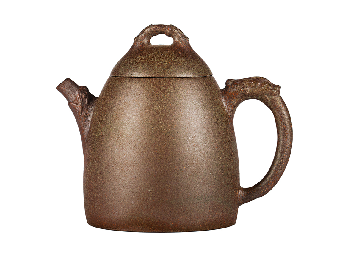 Чайник # 52032, дровяной обжиг/исинская глина, ручная работа, 180 мл.
