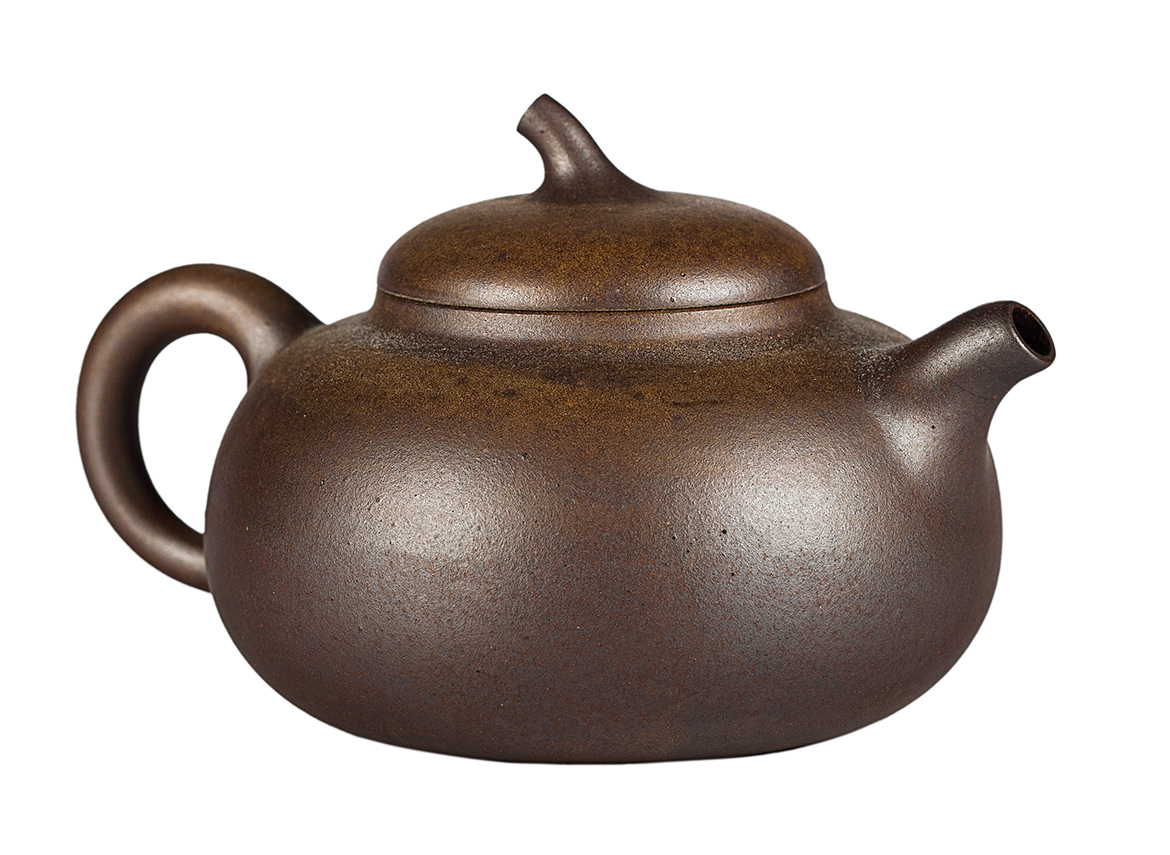 Чайник # 52033, дровяной обжиг/исинская глина, ручная работа, 180 мл.