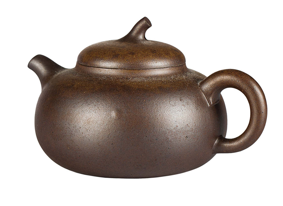 Чайник # 52033, дровяной обжиг/исинская глина, ручная работа, 180 мл.