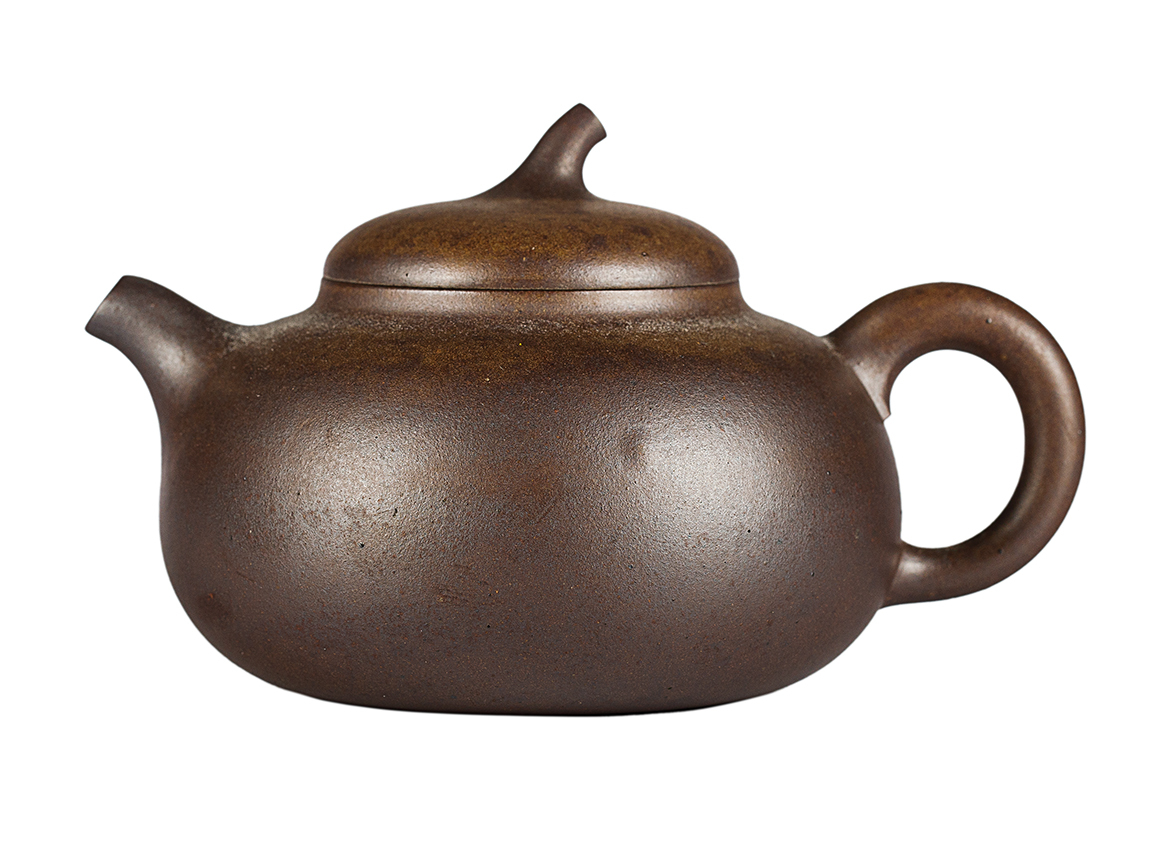 Чайник # 52033, дровяной обжиг/исинская глина, ручная работа, 180 мл.